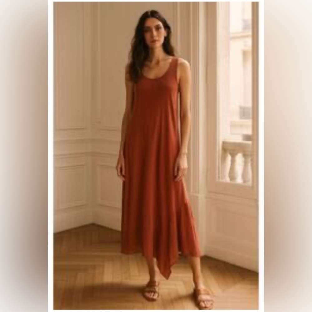 Philosophy, asymmetrical 100% cotton maxi dress